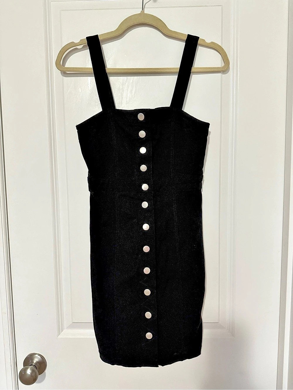 Forever 21 Black Mini Dress Size Medium Like New